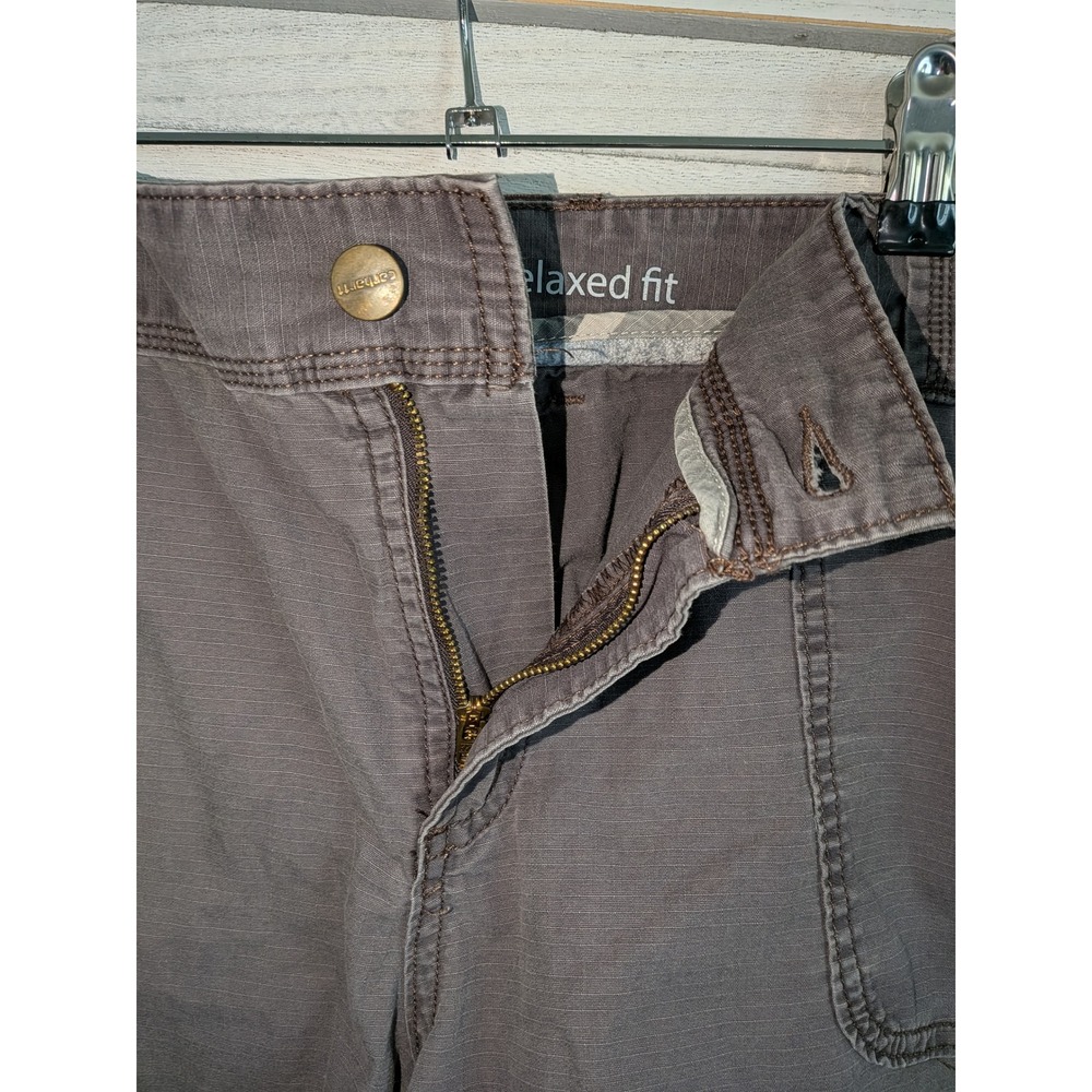 Carhartt Womens size18 Relaxed Fit Ripstop Cargo Shorts Gray Convertible Roll Up - Picture 6 of 10